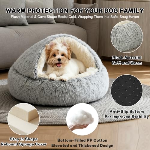 Calming Small Dog Bed & Indoor Cat Bed (Non-removable-65cm)