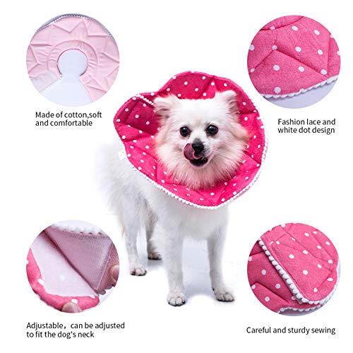 Adjustable Dog Cat Cone (Small / Pink)