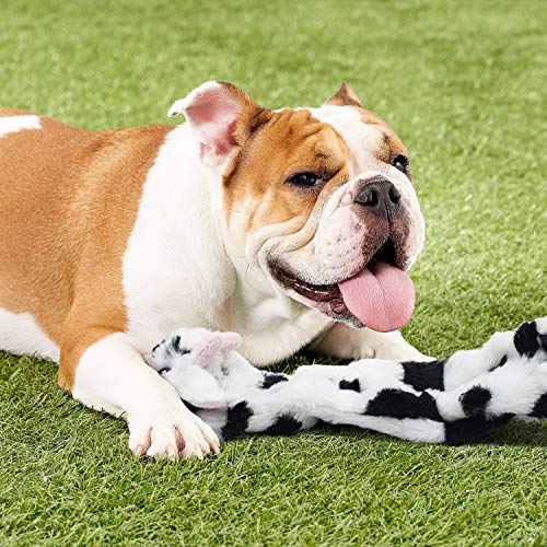 Dog Squeaky Toys No Stuffing (For Medium and Large Breed / 3 Pack - Pig Cow Leopard)