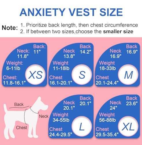 Dog Anxiety Calming Vest (Black / X-Large)