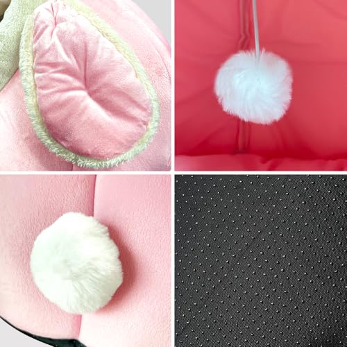 Cat Beds for Indoor Cats (Rabbite Pink / XL)
