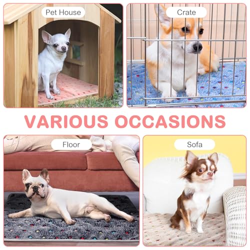 4 Pack Self Heating Cat Bed Cat Self Warming Pad with Removable Cover Extra Warm Thermal Pet Pad Washable Pet Crate Mat Anti Slip Kennel for Indoor Outdoor Pets (16 x 20 Inches)