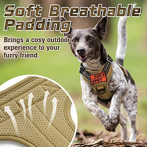 Tactical Dog Harness for Large (Brown / Large)