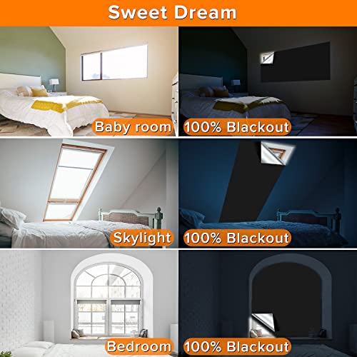 Portable Blackout Curtains (57"W x 79"H)