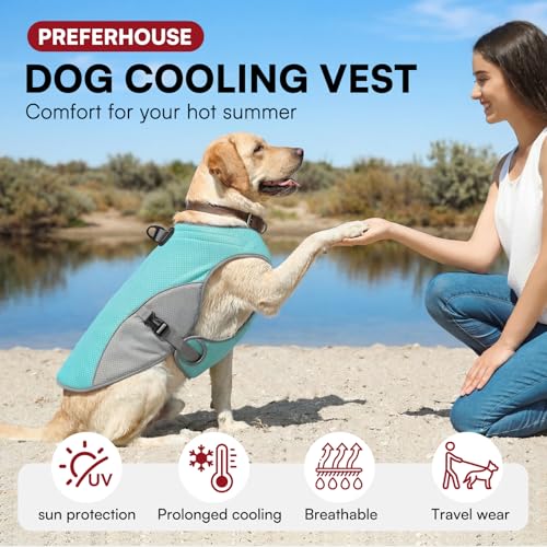 Dog Cooling Harness for Extra Large Dogs (Blue / XX-Large)