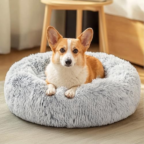 Dog Bed Calming Anti (27" / 01 - Light Grey)