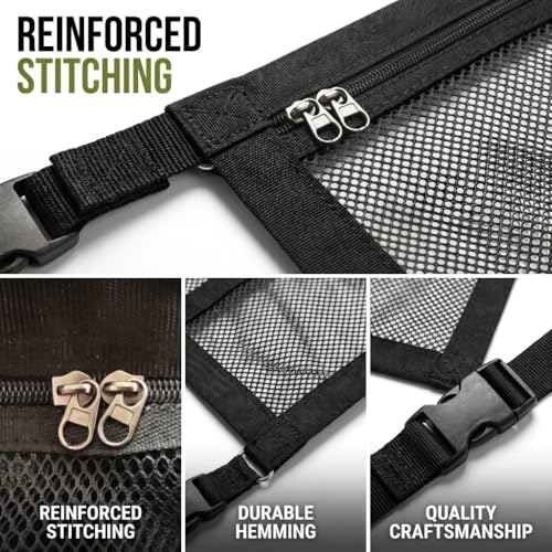 Dog Car Barrier for SUV Truck Sedan Mesh Pet Barrier with Extended Side Flaps