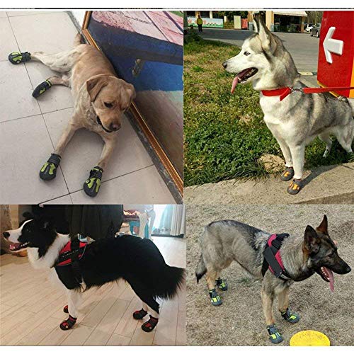 Dog Shoes Waterproof Anti (3# / Red)