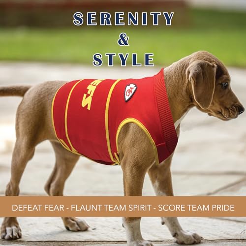 NFL Kansas City Chiefs Dog Anxiety Shirt Calming Soothing Solution Vest (Kansas City Chiefs / Large)