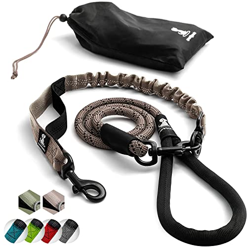 Heavy Duty Bungee Rope Leash (Brown)