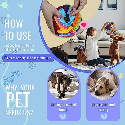 Pet Snuffle Ball (Rainbow color upgrade / 15cm)