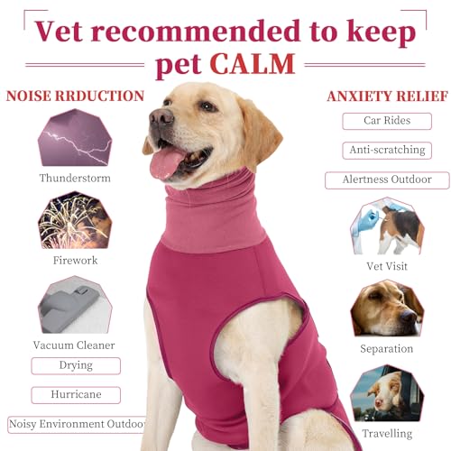 Anti Anxiety Dog Shirt (XL / RoseRed)