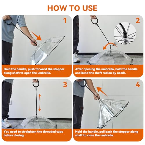 Dog Umbrella for Small Breeds (C Handle (Chain))