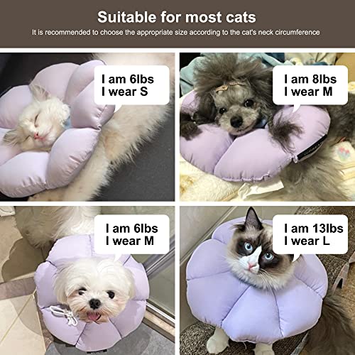 Cat Cone Collar (Small / purple)