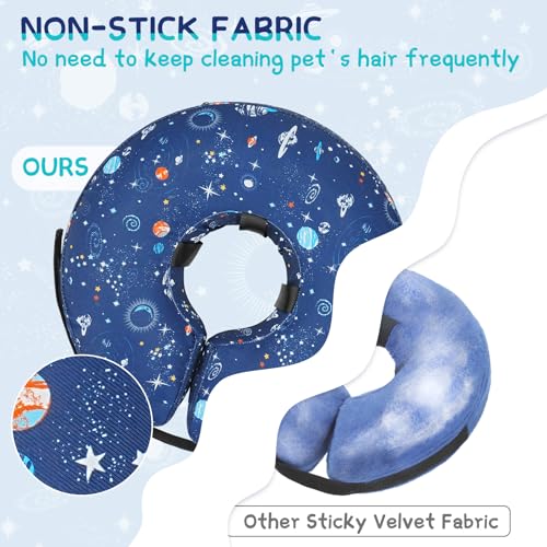 Inflatable Dog Cone Collar Alternative After Surgery (Star / XL(Neck 14"-18"))