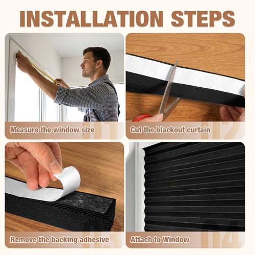 6 Pack Window Blackout Shades