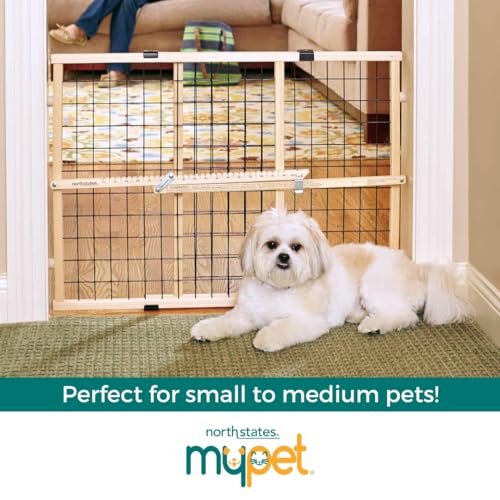 Wire Mesh Dog Gate (26.5"-42" Wide, 23" Tall)