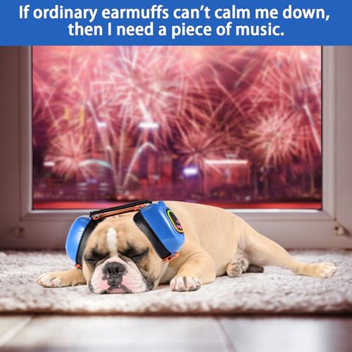 Calming Music Headphones for Dogs (X-Large / Blue)
