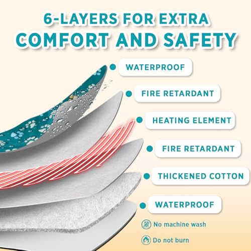 Pet Heating Pad for Cats & Dogs (24 X 16in / 1 pack green)