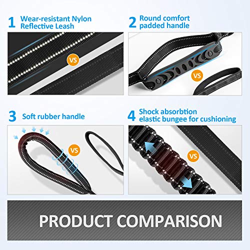 Multifunctional Tactical Dog Leash Heavy Duty (Black)