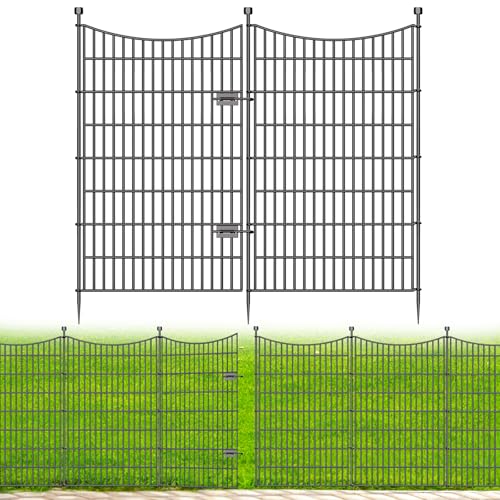No Dig Dog Fence Outdoor for Yard with Gate (48 in(H) X 23.6 ft(L))