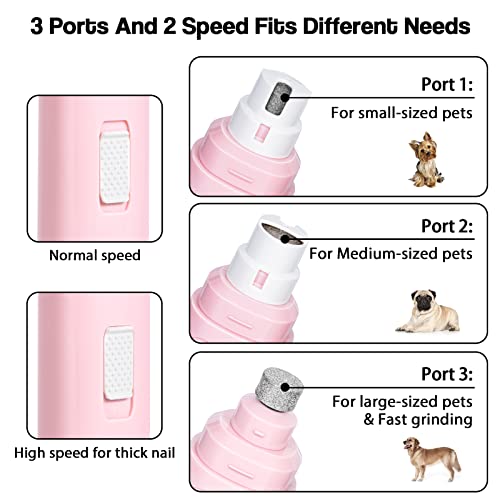 Dog Nail Grinder Upgraded (C-Pink)