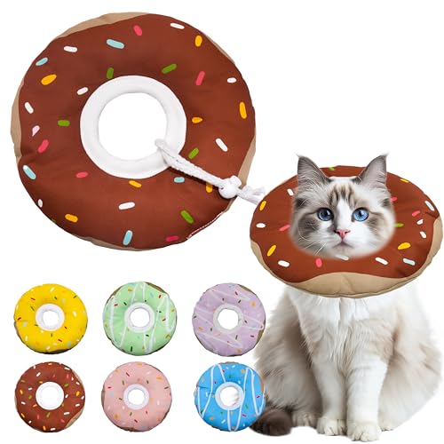Cat Cone Collar Soft (Waterproof Brown / Large)