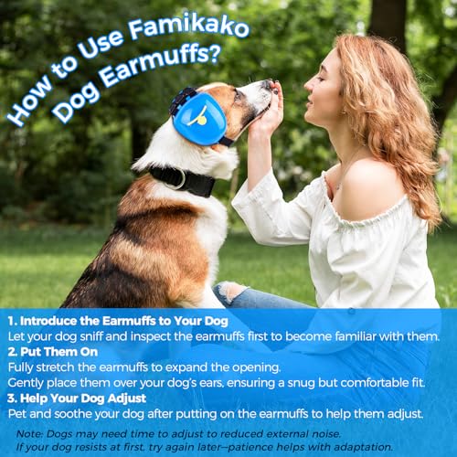 Dog Ear Muffs for Noise Protection (Blue / Small)