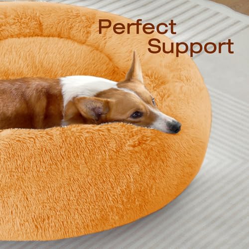 Dog Bed Calming Anti (27" / Orange)