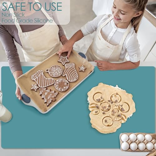 Extra Large Silicone Countertop Mat (05-dark Green / 27.6"L x 16"W)
