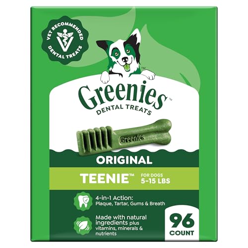 Teenie Original Natural Dental Dog Treats (96 Count (Pack of 1))