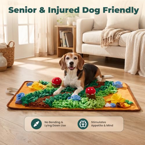 Snuffle Mat for Dogs (Mushroom / 29.9"L x 21.3"W)