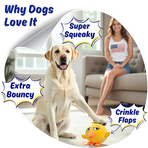 Dog Toy for Aggressive Chewers (Yellow)