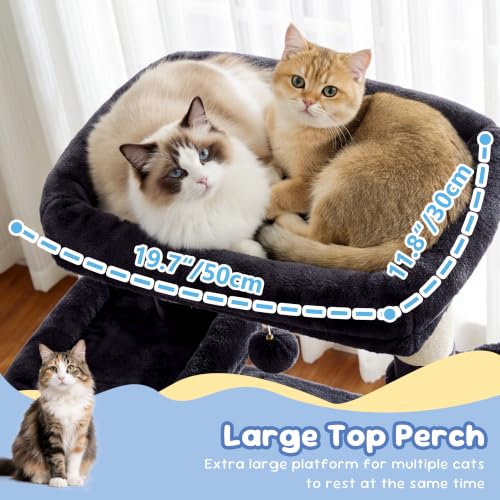 Cat Tree 68 inch Multi (Smoky Gray / 68 inch)