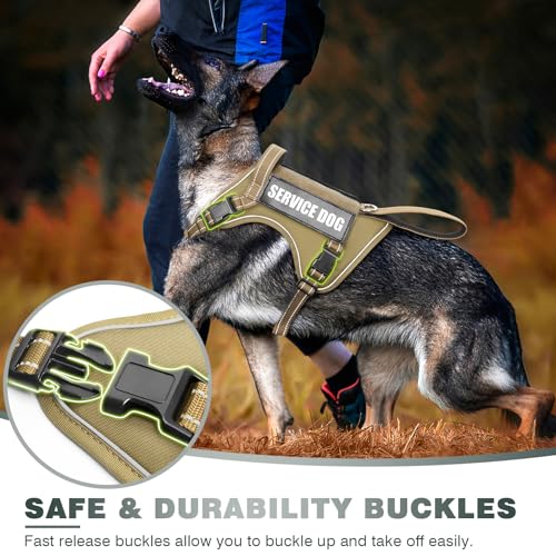Tactical Dog Harness (Large / Brown)