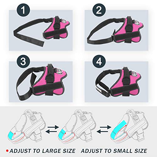 Dog Harness No (Small (Pack of 1) / Rose red)