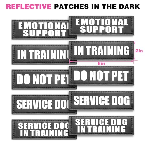 Service Dog Vest Harness for Large Dog (Large / Pink)