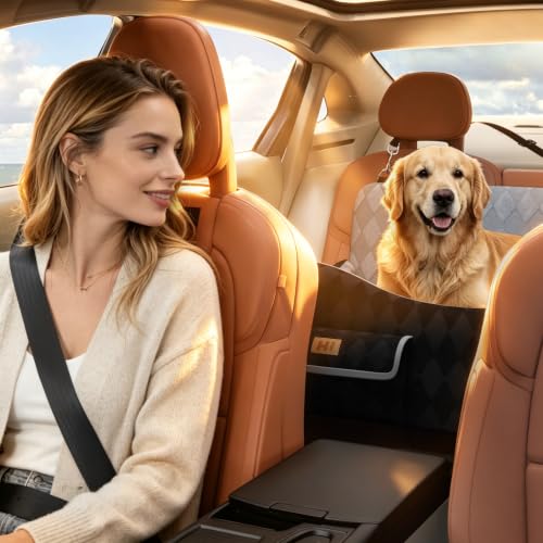 Dog Car Seat for Medium (Black/Grey / Large)