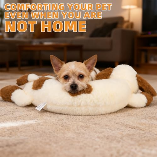 Heartbeat Puppy Toy for Dogs (cream-coloured)