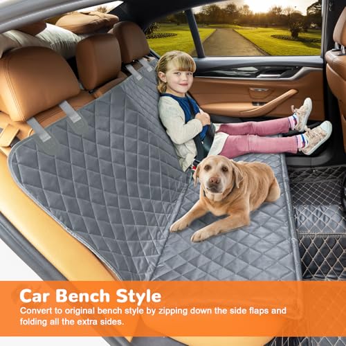 XL Dog Seat Cover for Full (Grey / XL - 60" Length)
