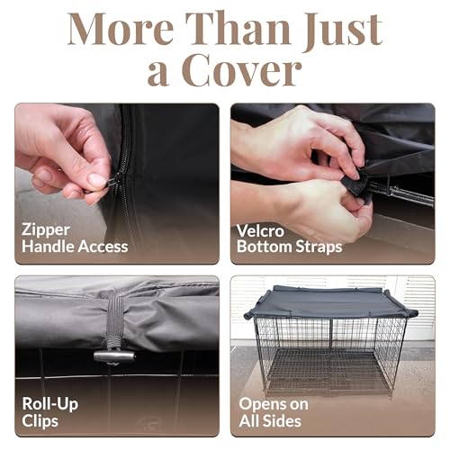 Dog Crate Cover 36 inch (Black / 36.0"L x 23.0"W x 25.0"H)