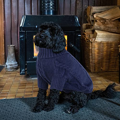 Small Dog Sweater for Small Dogs Boy (X-Small / Dark Navy)