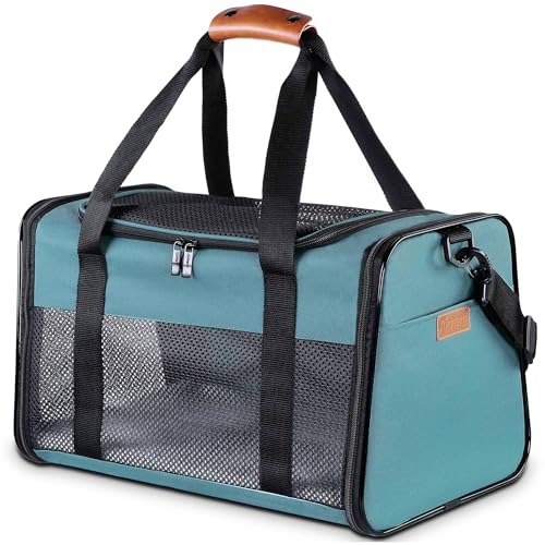Cat Carrier Portable Foldable Dog Pet Carrier (19.7"L x 12"W x 12"H / Blue)