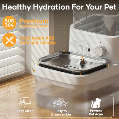 3L Filterless Cat Water Fountain (White)