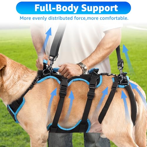 Dog Lift Harness for Extra Large Dogs (XX-Large / Black)