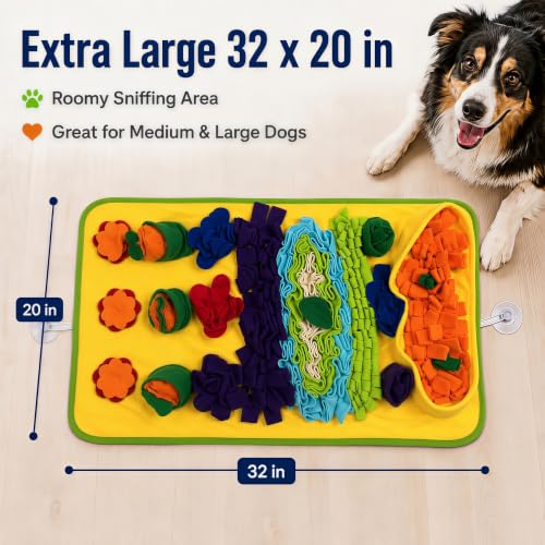 Snuffle Mat for Dogs (Blue-Yellow)
