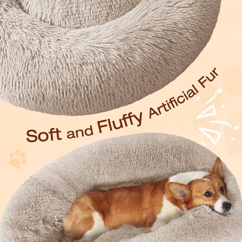 Dog Beds Large Sized Dog (36" / Cream Brown)