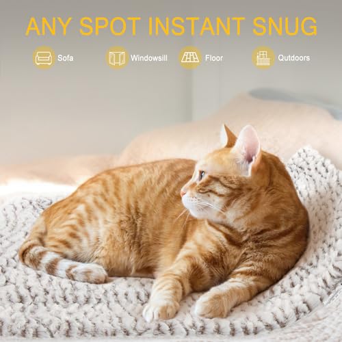 Self Warming Cat Bed Self Heating Cat Pad Pet Mat Indoor Outdoor (A: Light Grey / Medium)