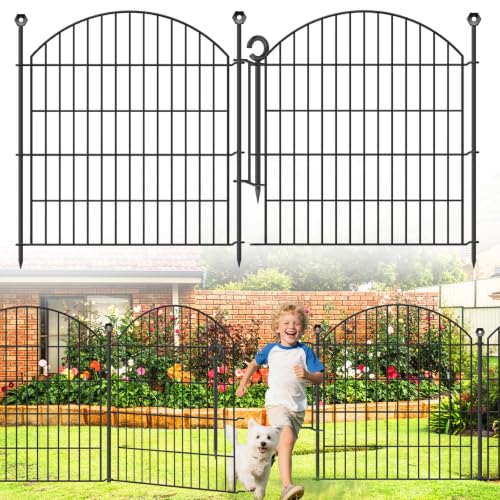 Decorative Garden Fence (Black / 32 in(H))
