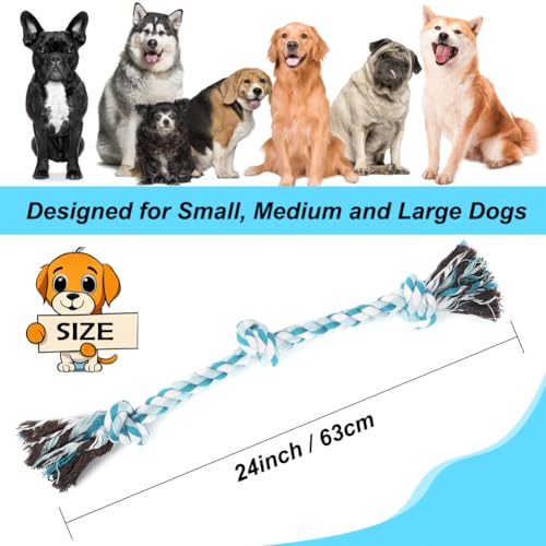 Dog Rope Toys (Blue / Medium)